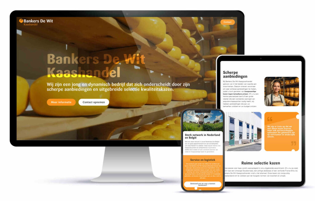 Moor webdesign - Projecten - Banker de Wit Kaas