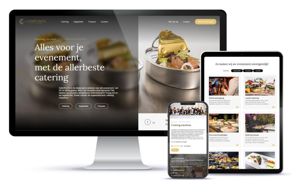 Moor webdesign - Projecten - CaterEvents